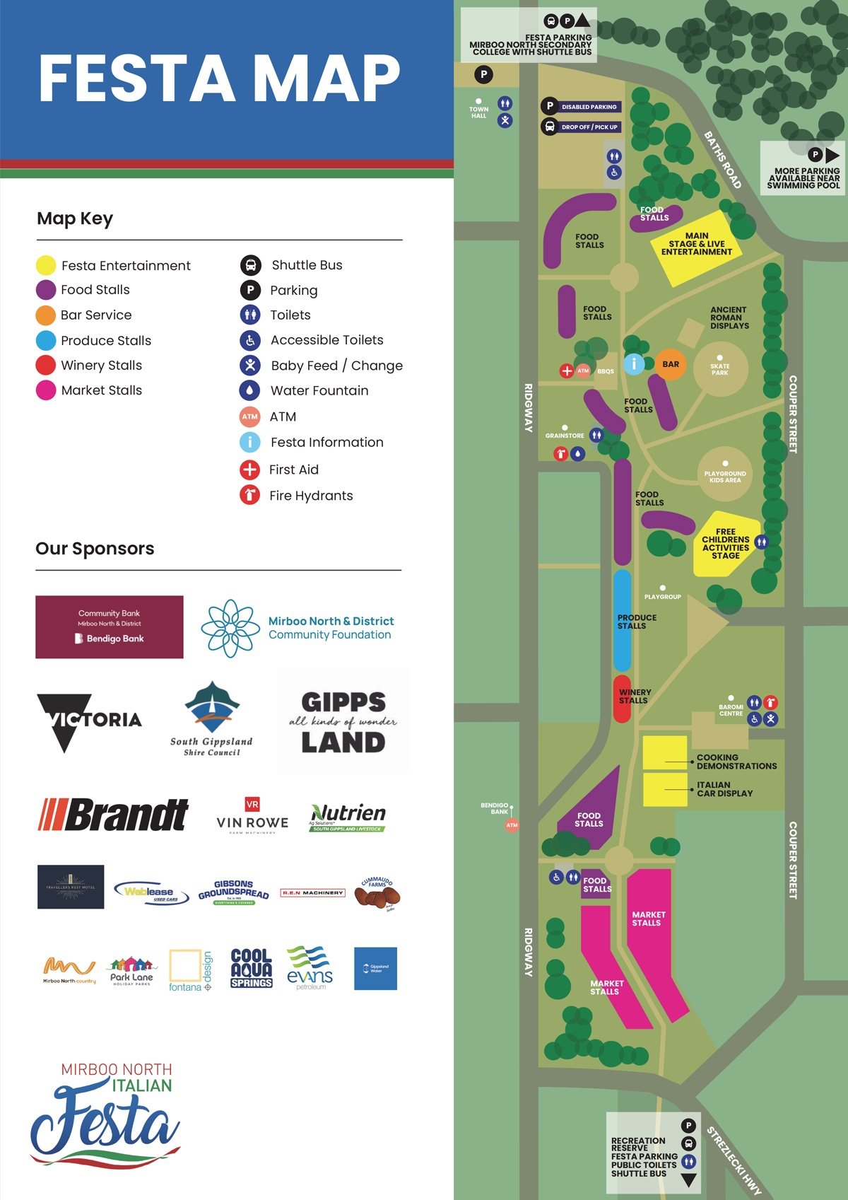 Mirboo North Festa 2024  map